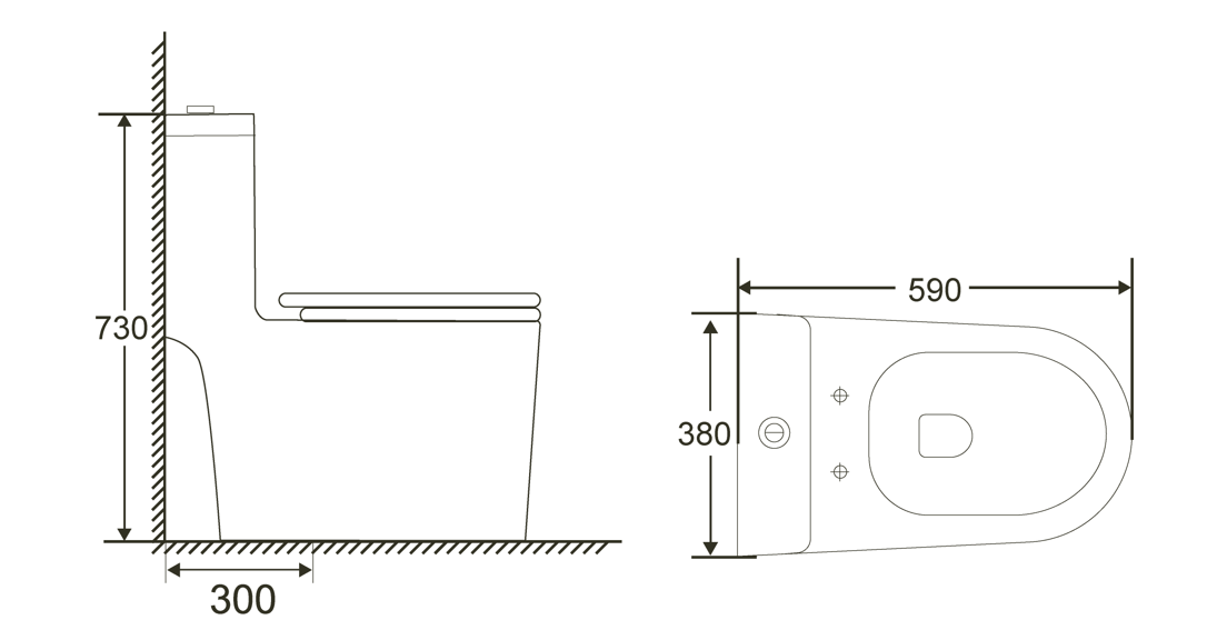 ST-508 Bồn cầu SELTA liền khối