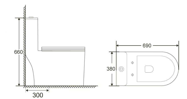 ST-27 Bồn cầu SELTA liền khối