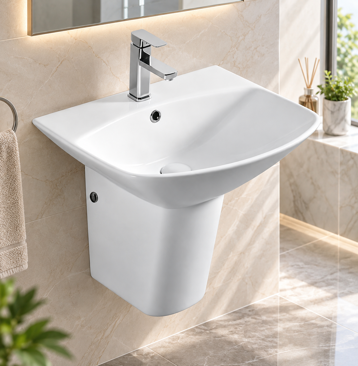 ST-407  Chậu Rửa Treo Tường SELTA