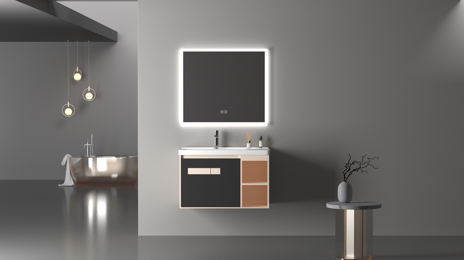 SP-8248S Bộ tủ phòng tắm nhựa PVC cao cấp SELTA
