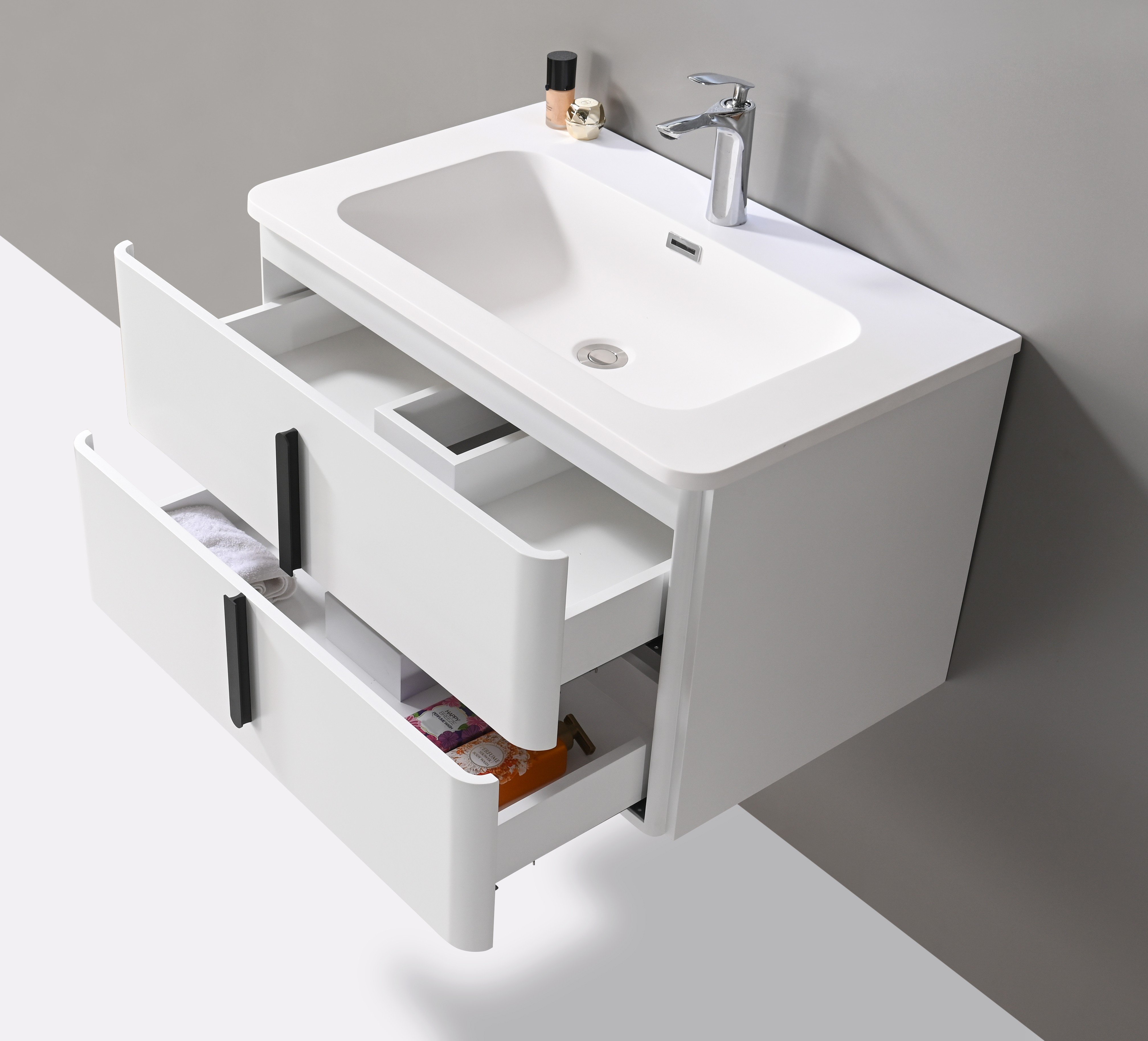 SP-1026W Bộ tủ phòng tắm nhựa PVC cao cấp đèn cảm ứng SELTA