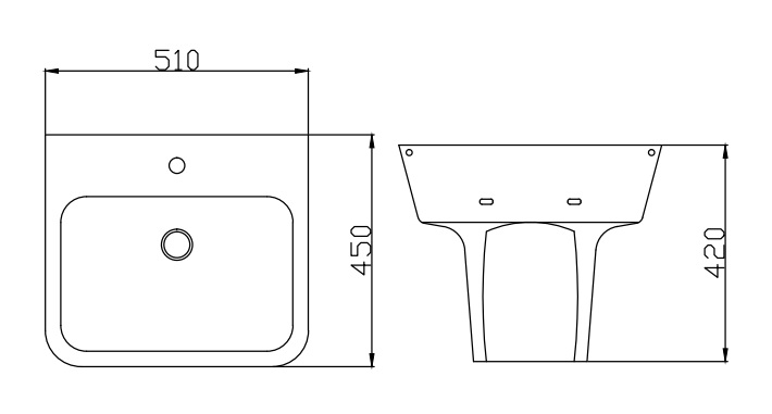 ST-012 Chậu Rửa Lavabo Treo Tường SELTA