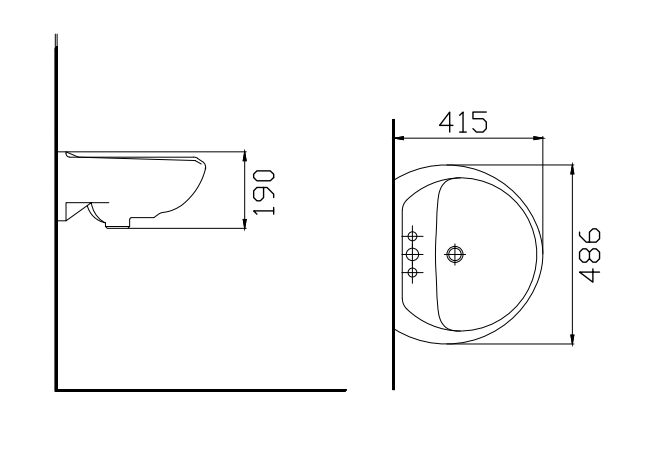 ST-021 Chậu Rửa Lavabo Treo Tường SELTA ST021