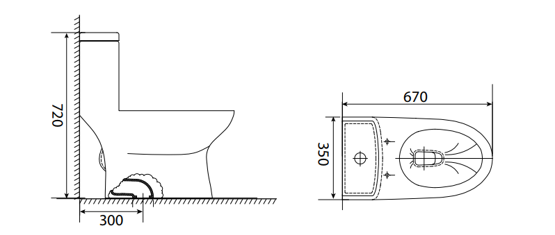 ST-136 Bồn cầu SELTA liền khối