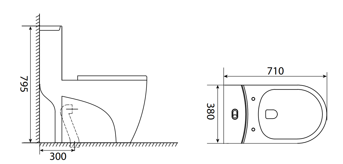 ST-20 Bồn cầu SELTA liền khối