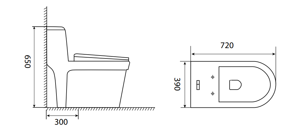 ST-94 Bồn cầu SELTA liền khối