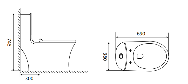 ST-98 Bồn cầu SELTA liền khối