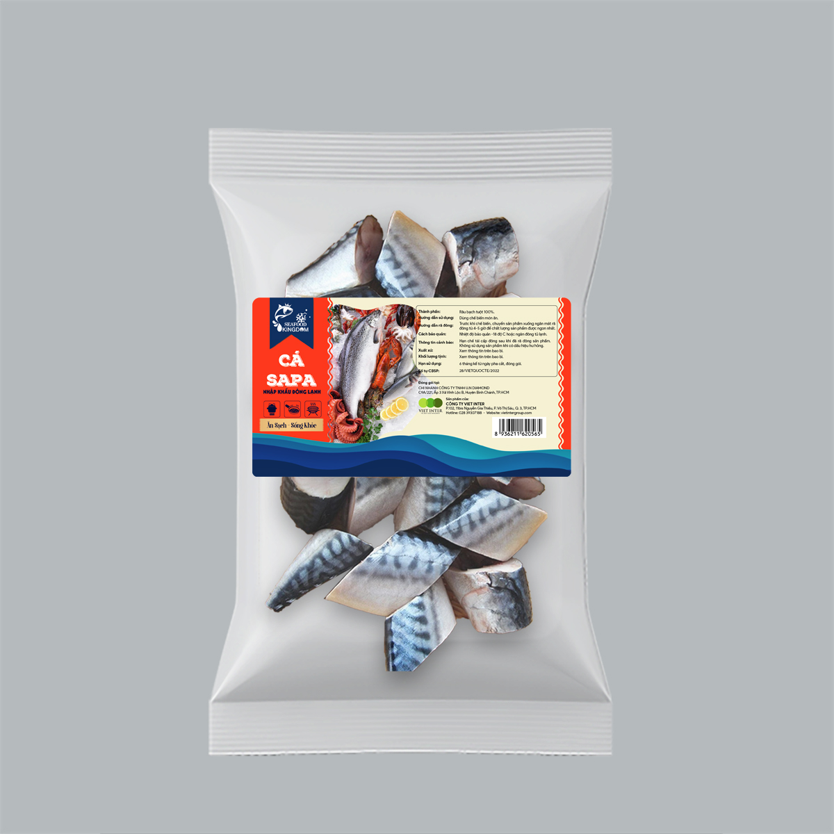 Cá saba nhập khẩu đông lạnh Seafood Kingdom (khay 500g)