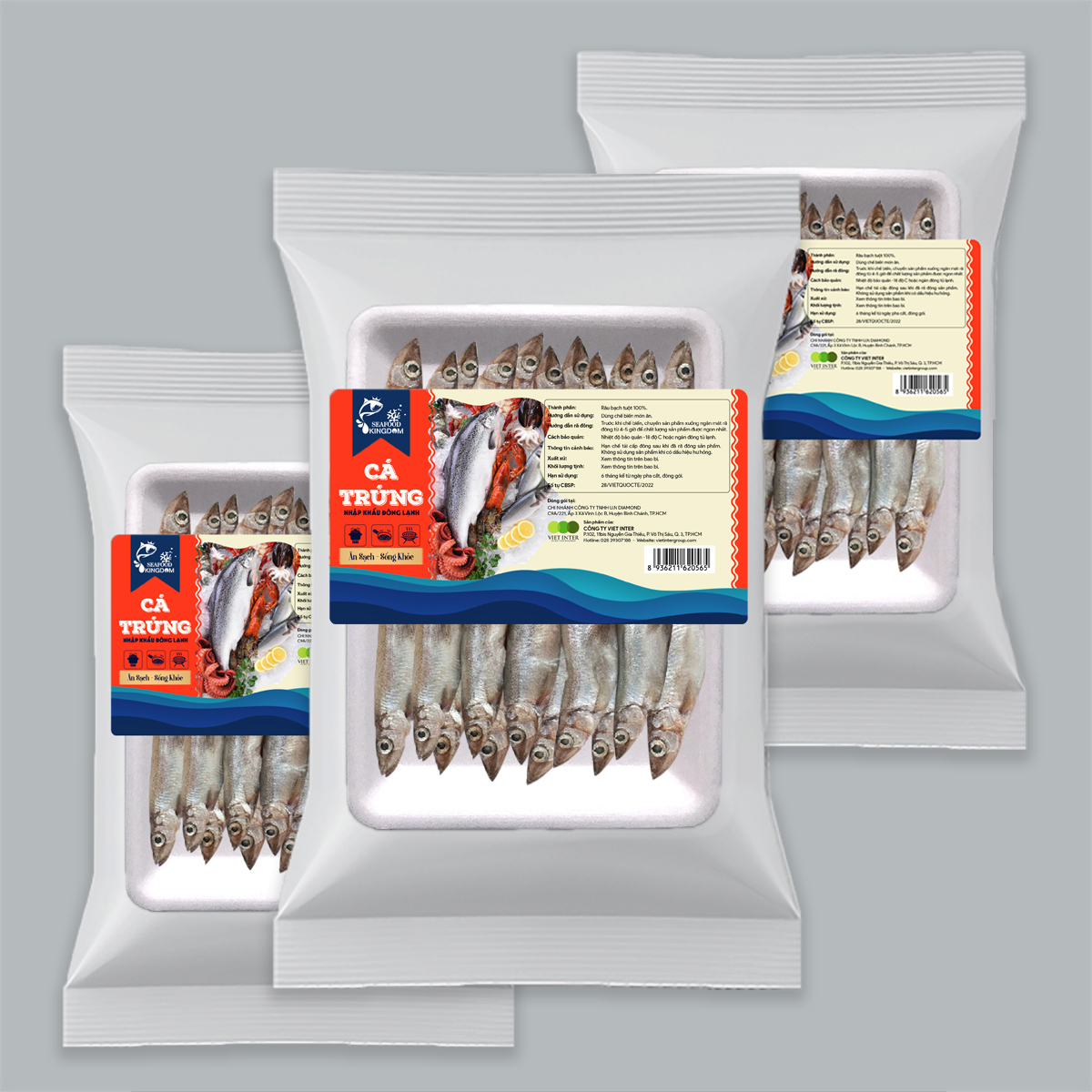 Cá trứng nhập khẩu đông lạnh Seafood Kingdom (khay 500g) - Nauy