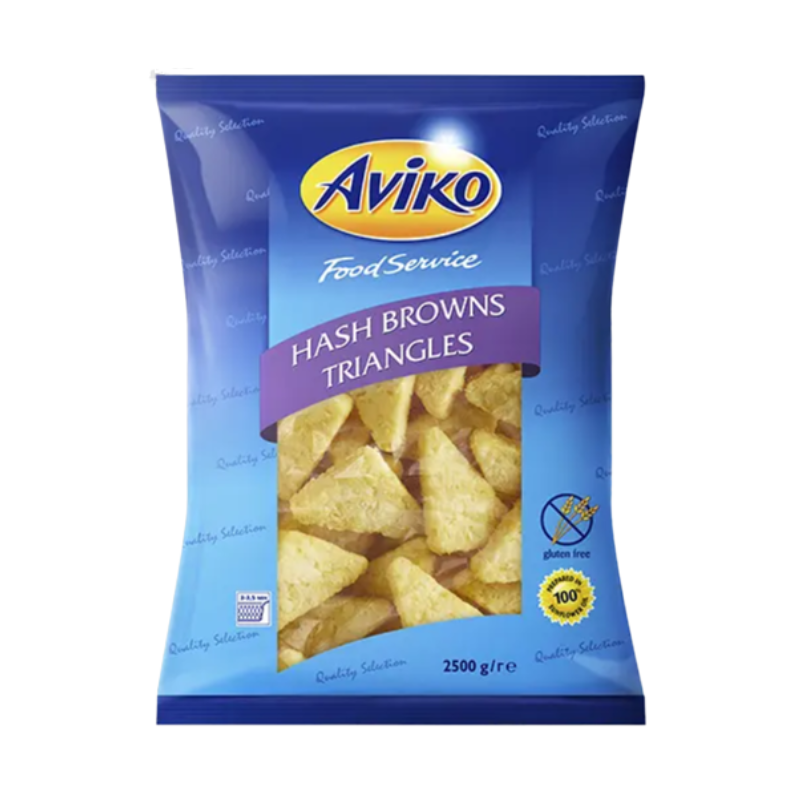 KHOAI TÂY HASHBROWN TAM GIÁC AVIKO-AVIKO HASHBROWN TRIANGLE - 2,5KG