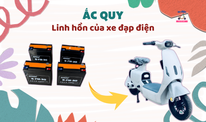 Ắc quy - Linh hồn của xe đạp điện