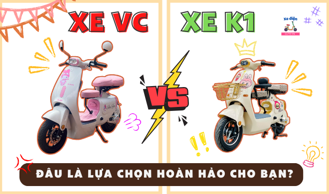 Đâu là lựa chọn hoàn hảo cho bạn, xe điện VC hay Hottrend K1 Dylexe?