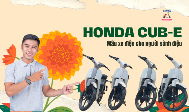 Honda Cub-E - Mẫu xe điện cho người sành điệu