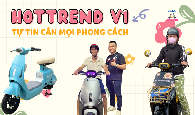 Xe điện Hottrend V1 - Tự tin cân mọi phong cách