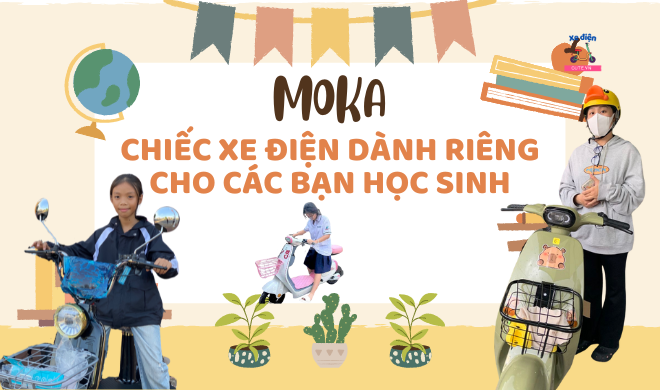 Moka - Chiếc xe điện dành riêng cho các bạn học sinh