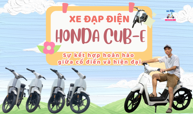 Xe đạp điện Honda Cub-E - Sự kết hợp hoàn hảo giữa cổ điển và hiện đại