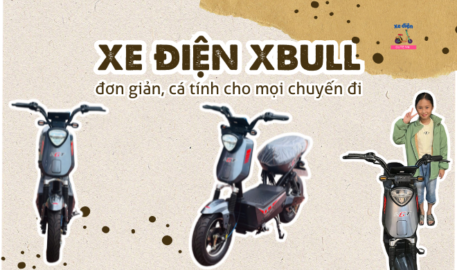 Xe điện XBull đơn giản, cá tính cho mọi chuyến đi