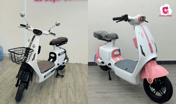 Xe đạp điện màu trắng  V1 Plus