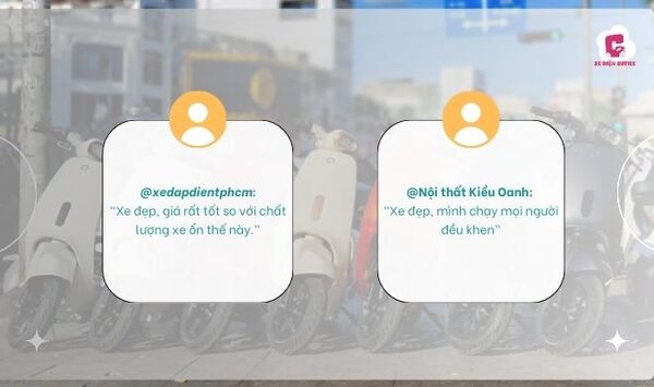 Đánh giá của khách hàng đối với xe máy điện cho học sinh nữ cấp 2 Hottrend VC 2025 