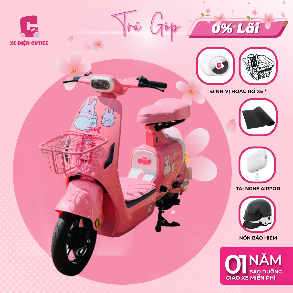 Xe Điện Hottrend V1 Lihaze Chính Hãng