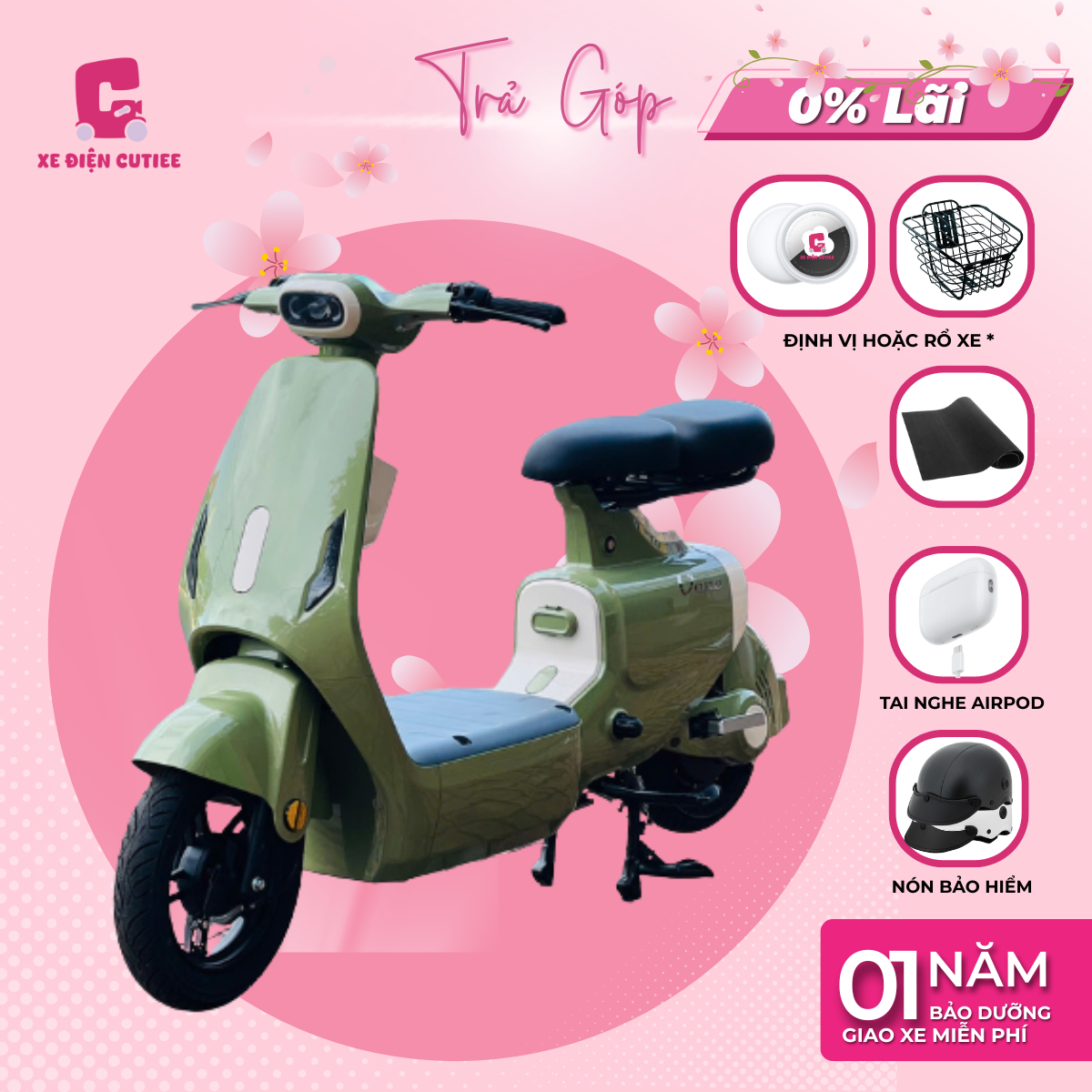 Xe Điện Hottrend V1 Lihaze Chính Hãng