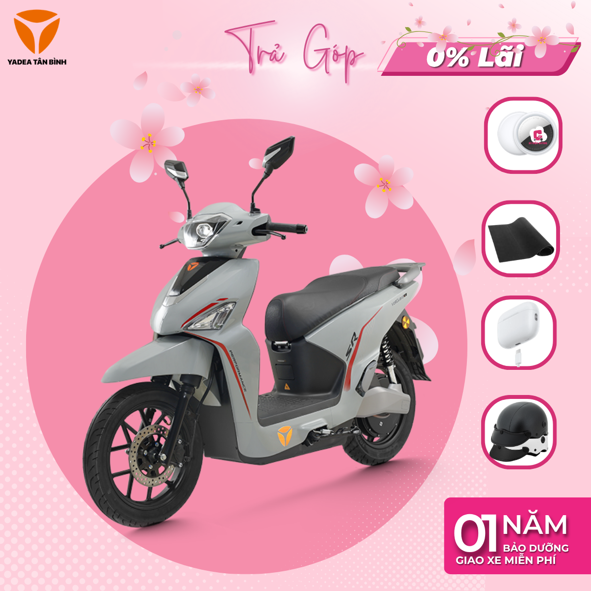 Xe Máy Điện YADEA VOLTGUARD U80 - 1 CỤC PIN ĐI ĐƯỢC 200KM - Xediencutiee