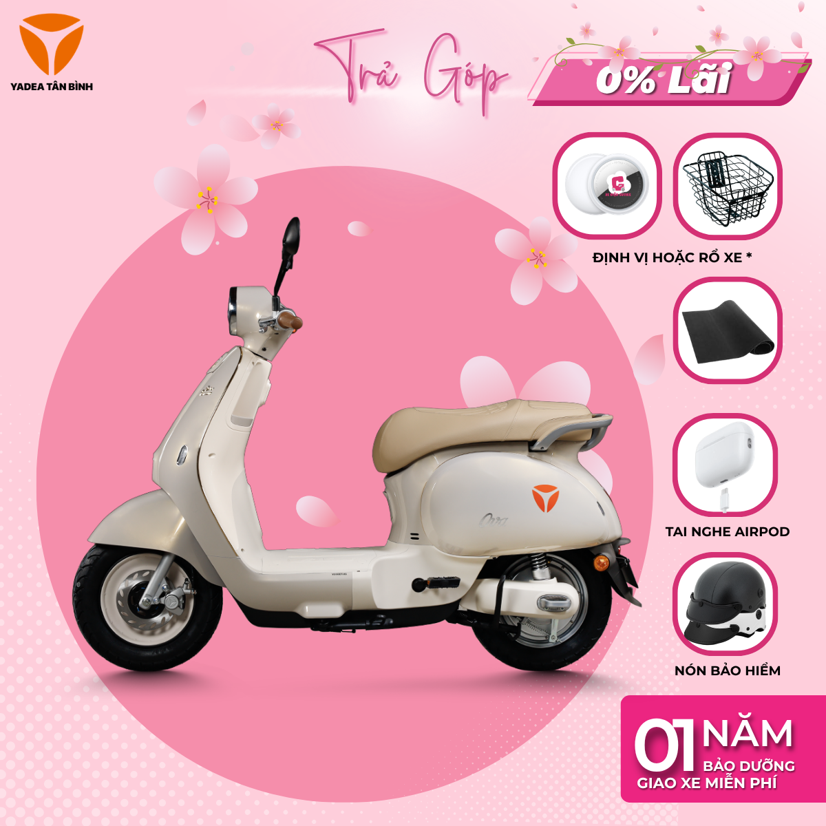 Xe Máy Điện YADEA OVA  - 1 LẦN SẠC ĐI ĐƯỢC 80KM - Xediencutiee