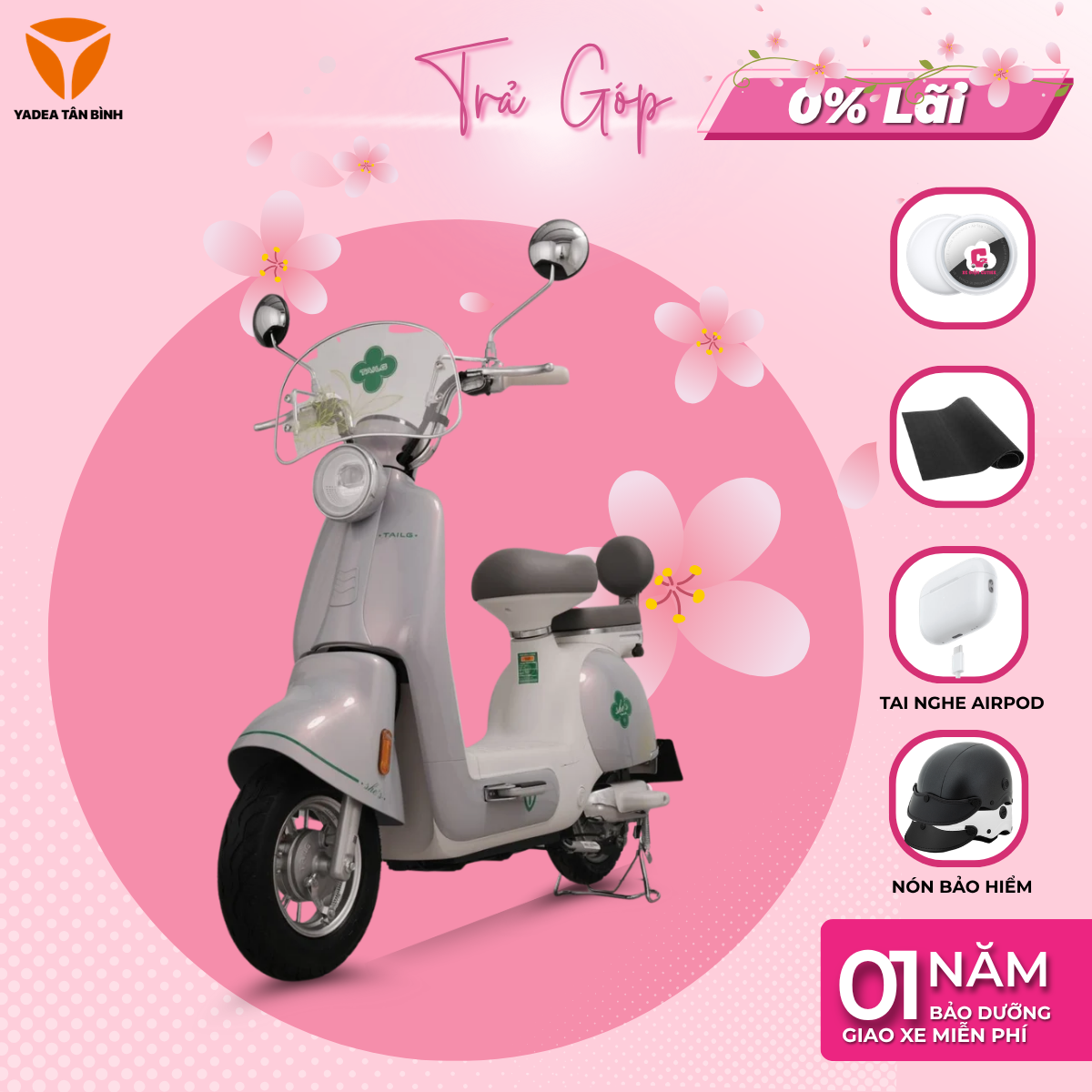 Xe Máy Điện TAILG JS50 - 60KM 1 Lần Sạc