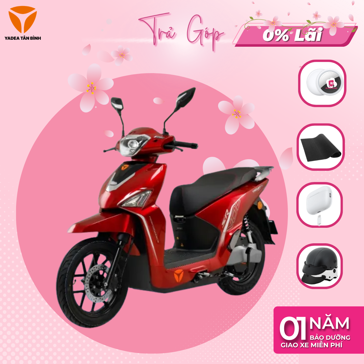 Xe Máy Điện YADEA VOLTGUARD U80 - 1 CỤC PIN ĐI ĐƯỢC 200KM - Xediencutiee