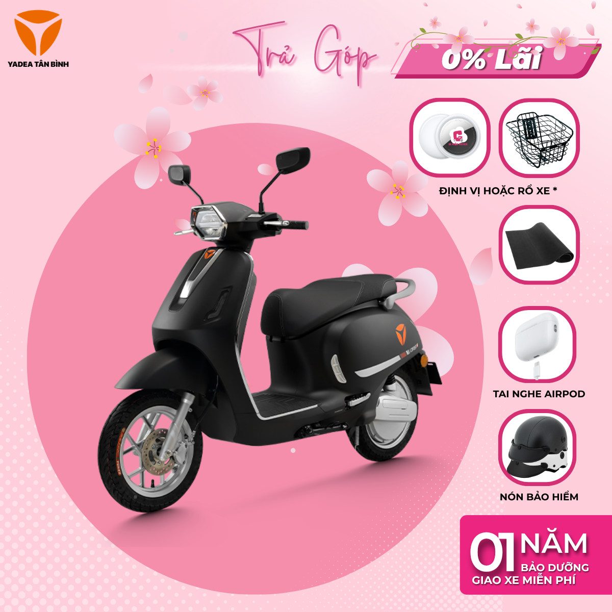 Xe Máy Điện YADEA ORIS - 100KM 1 Lần Sạc