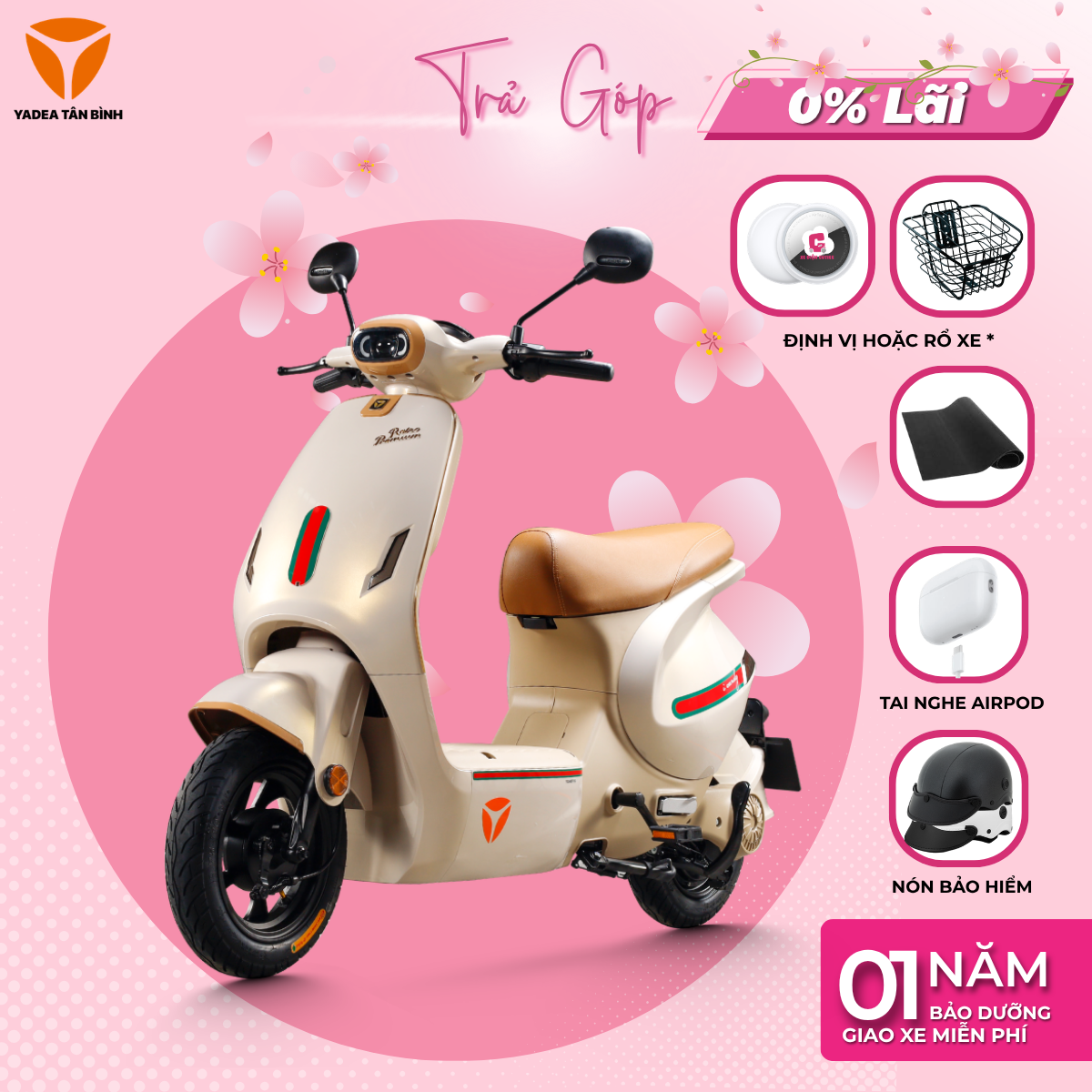 Xe Máy Điện YADEA ICANDY - 70KM 1 Lần Sạc