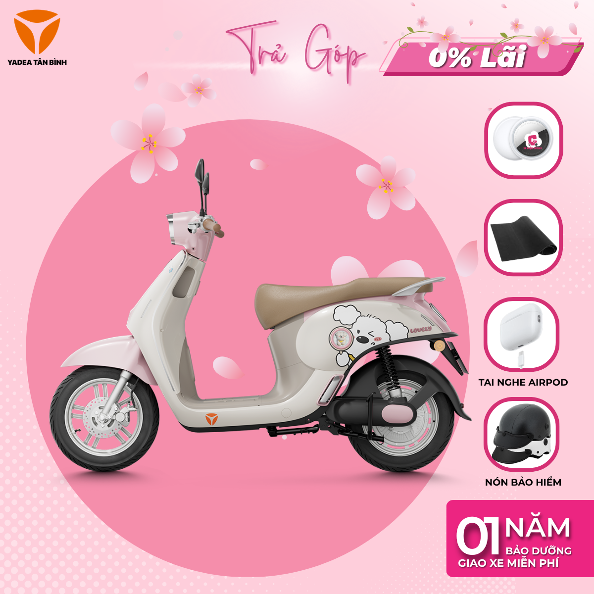 Xe Máy Điện YADEA OMEE - 90KM 1 Lần Sạc