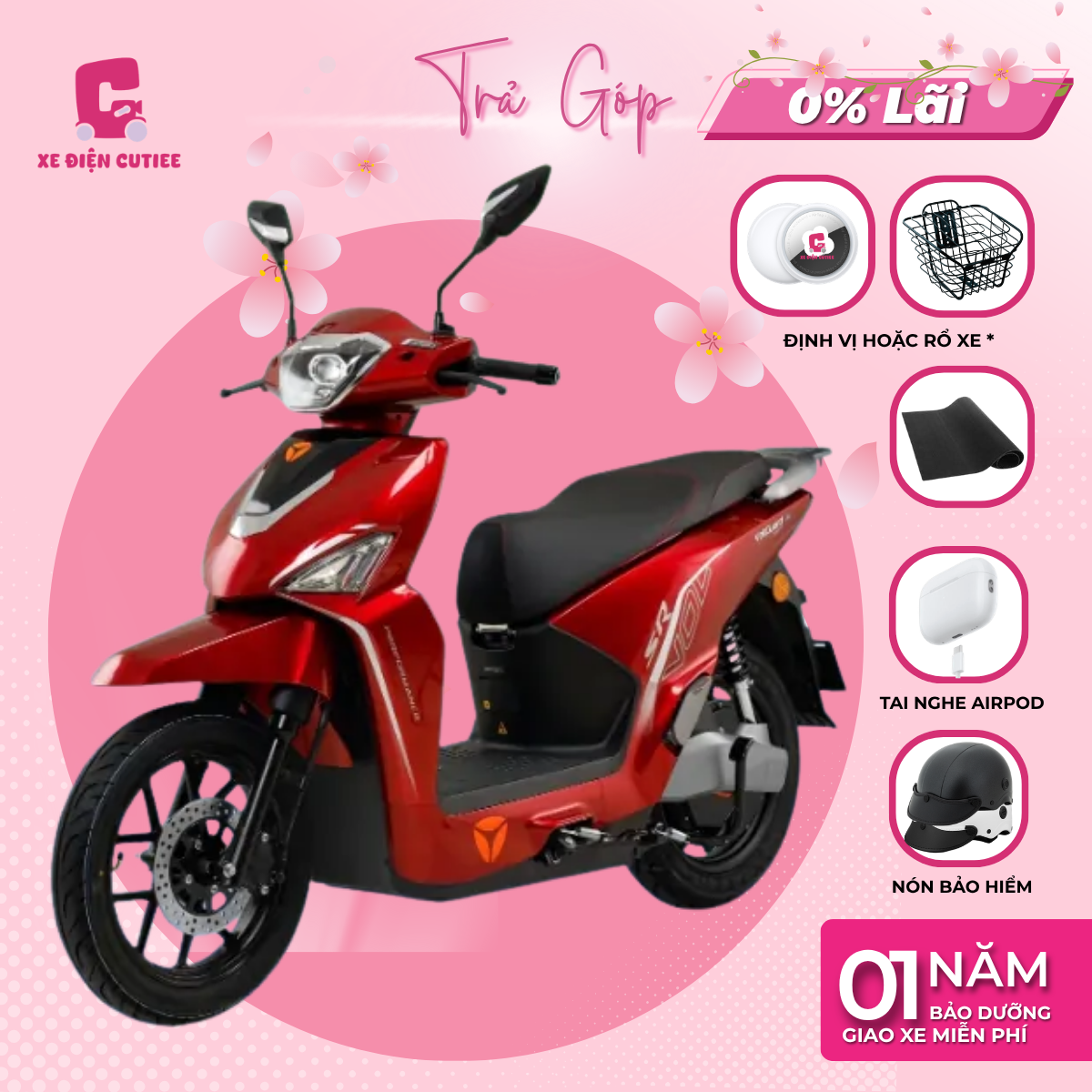 Xe Máy Điện YADEA VOLTGUARD U50 - 200KM 1 Lần Sạc