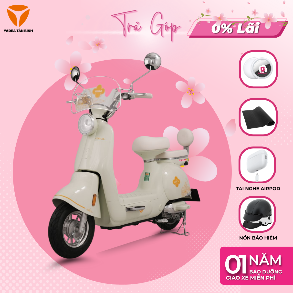 Xe Máy Điện TAILG JS50 - 60KM 1 Lần Sạc