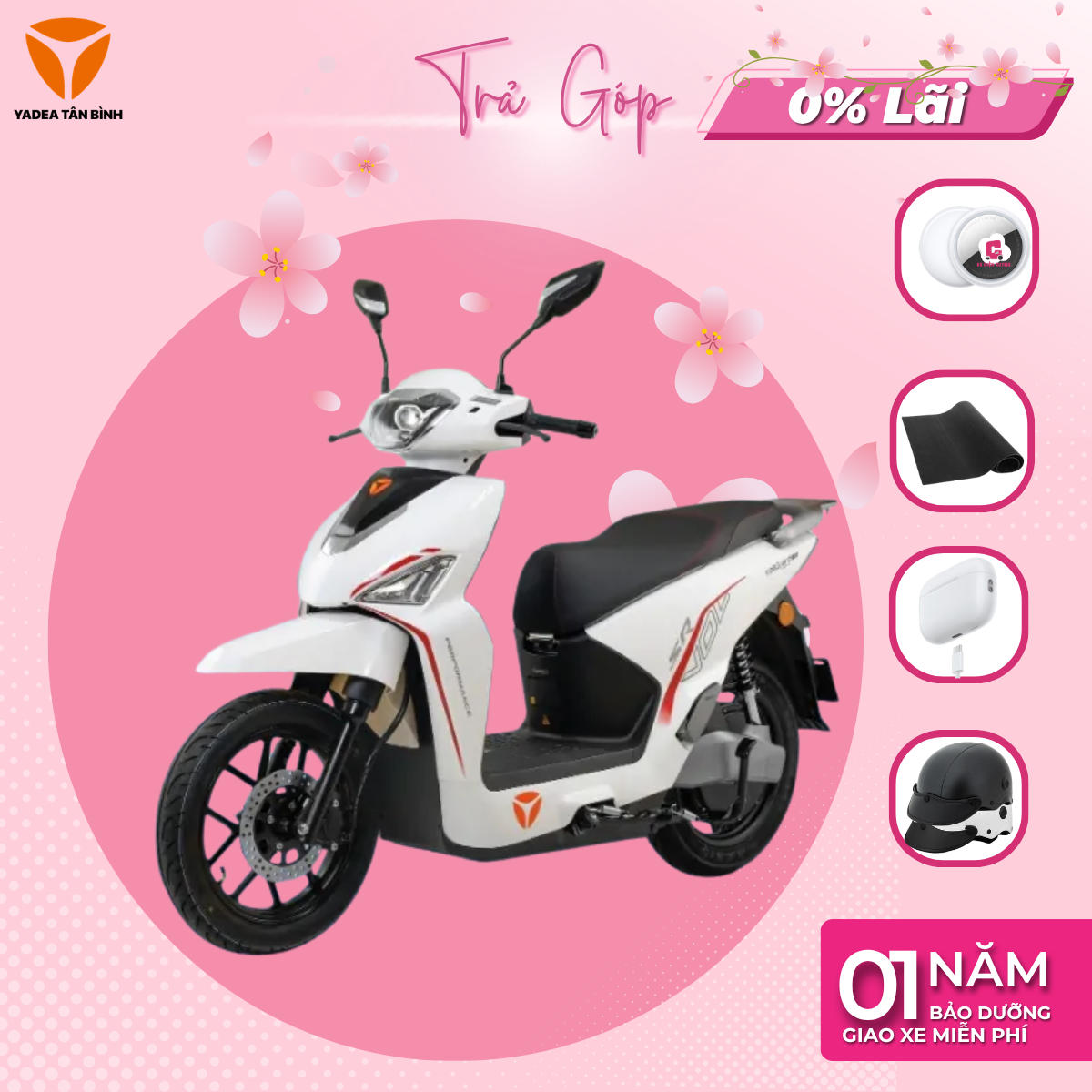 Xe Máy Điện YADEA VOLTGUARD U80 - 1 CỤC PIN ĐI ĐƯỢC 200KM - Xediencutiee