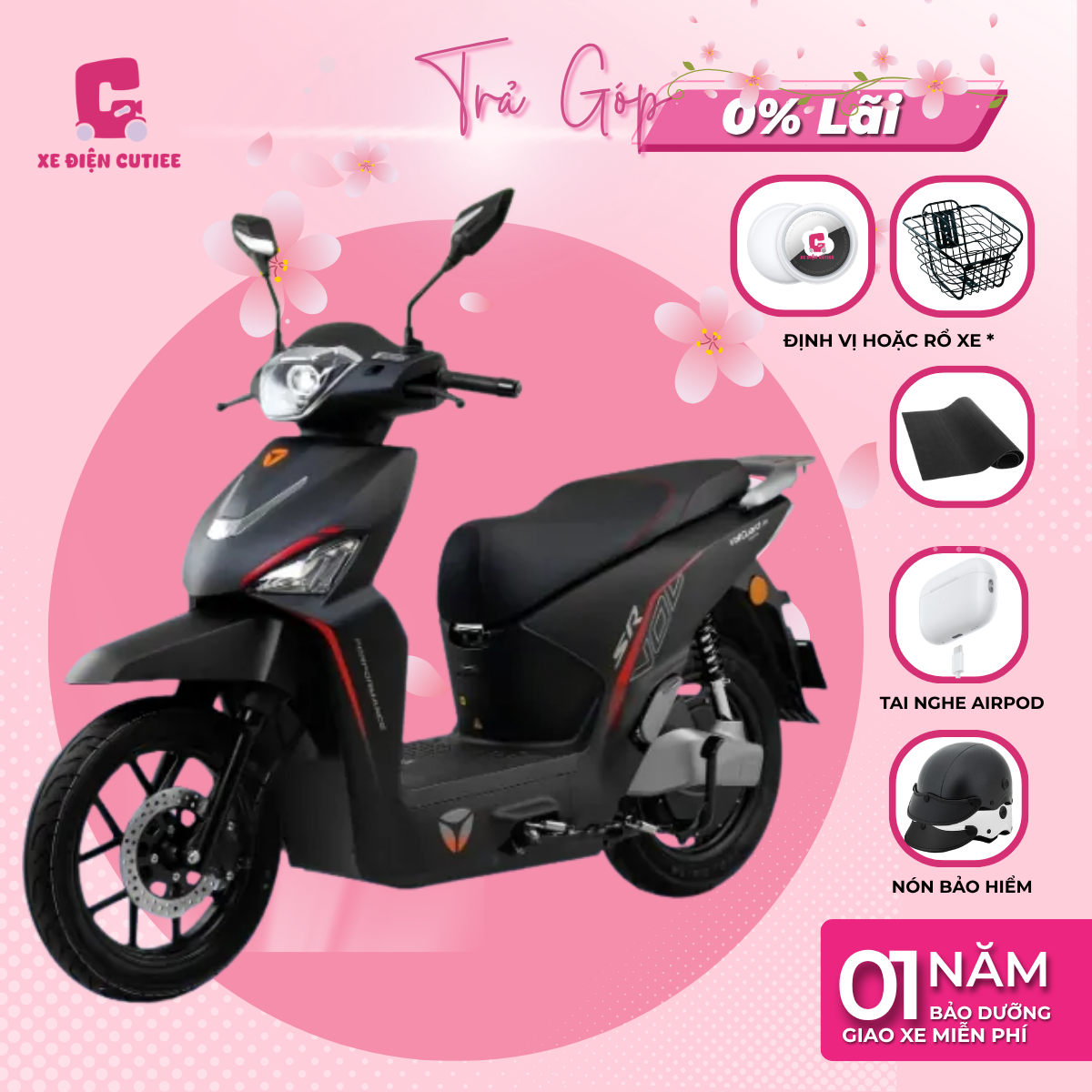 Xe Máy Điện YADEA VOLTGUARD U50 - 200KM 1 Lần Sạc