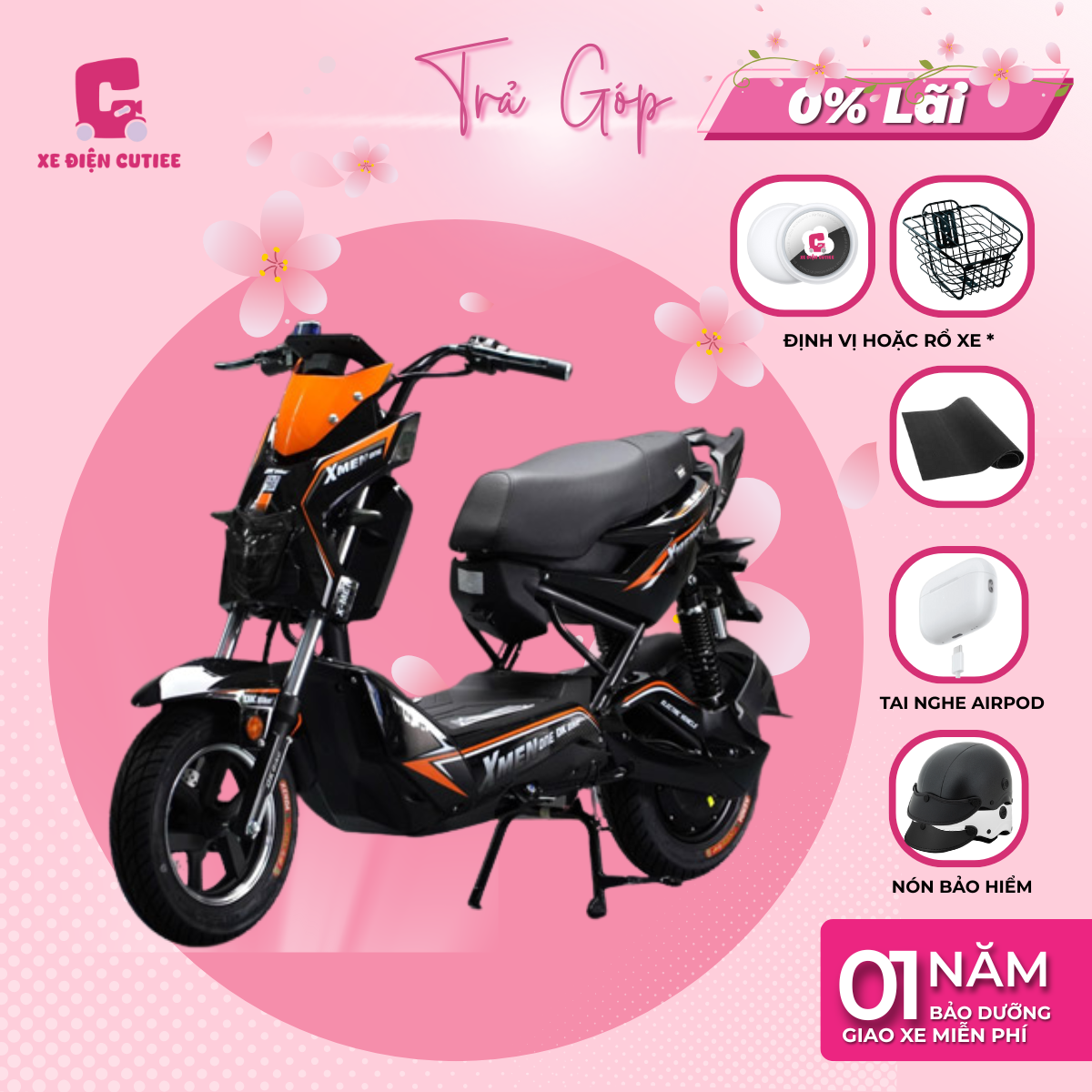 Xe Điện DK XMEN ONE - Chính Hãng DK BIKE - Xe Điện Cutiee