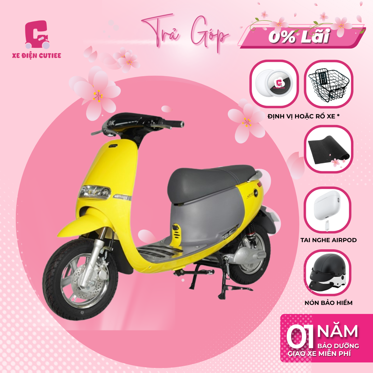 Xe Điện DK BIKE GOGO S - Chính Hãng DK BIKE - Xe Điện Cutiee