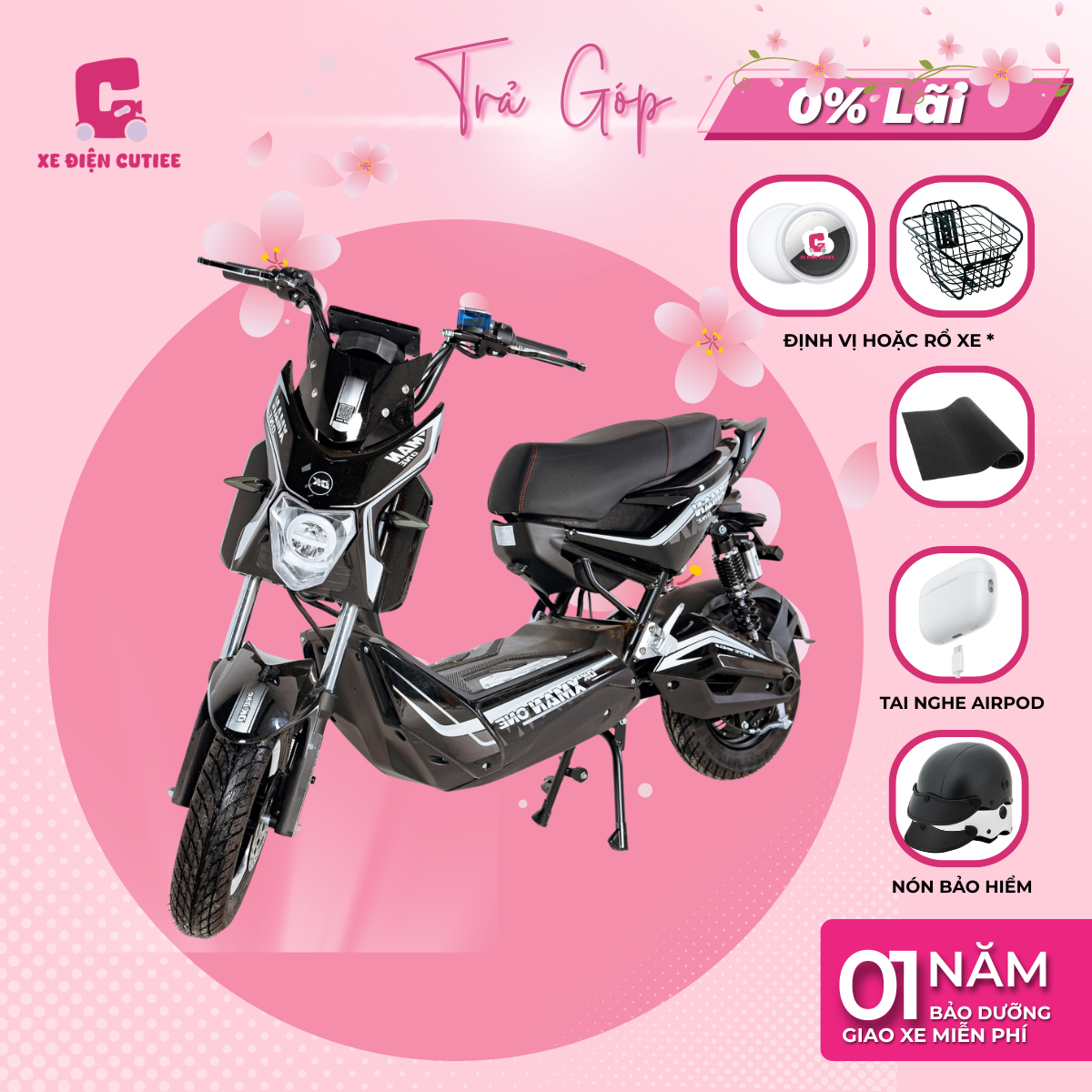 Xe Điện DK XMEN ONE - Chính Hãng DK BIKE - Xe Điện Cutiee