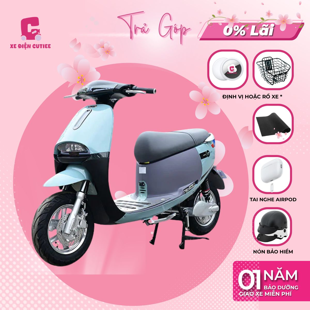 Xe Điện DK BIKE GOGO S - Chính Hãng DK BIKE - Xe Điện Cutiee