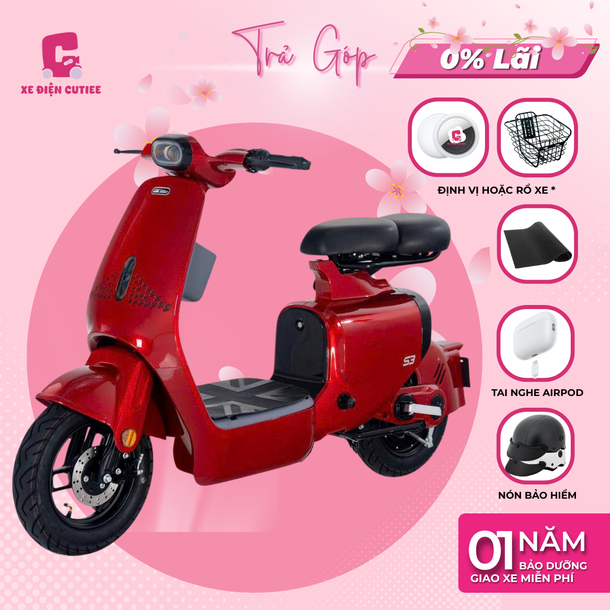Xe Điện DK S2 - Có bàn đạp - Chính Hãng DK BIKE - Xe Điện Cutiee