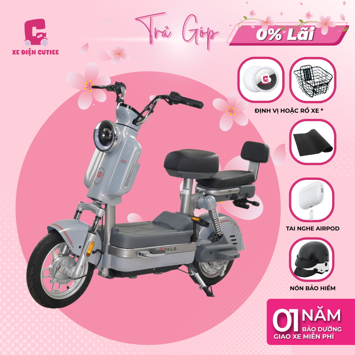 Xe Đạp Điện TAILG JS32- Chính Hãng TAILG - Xe Điện Cutiee