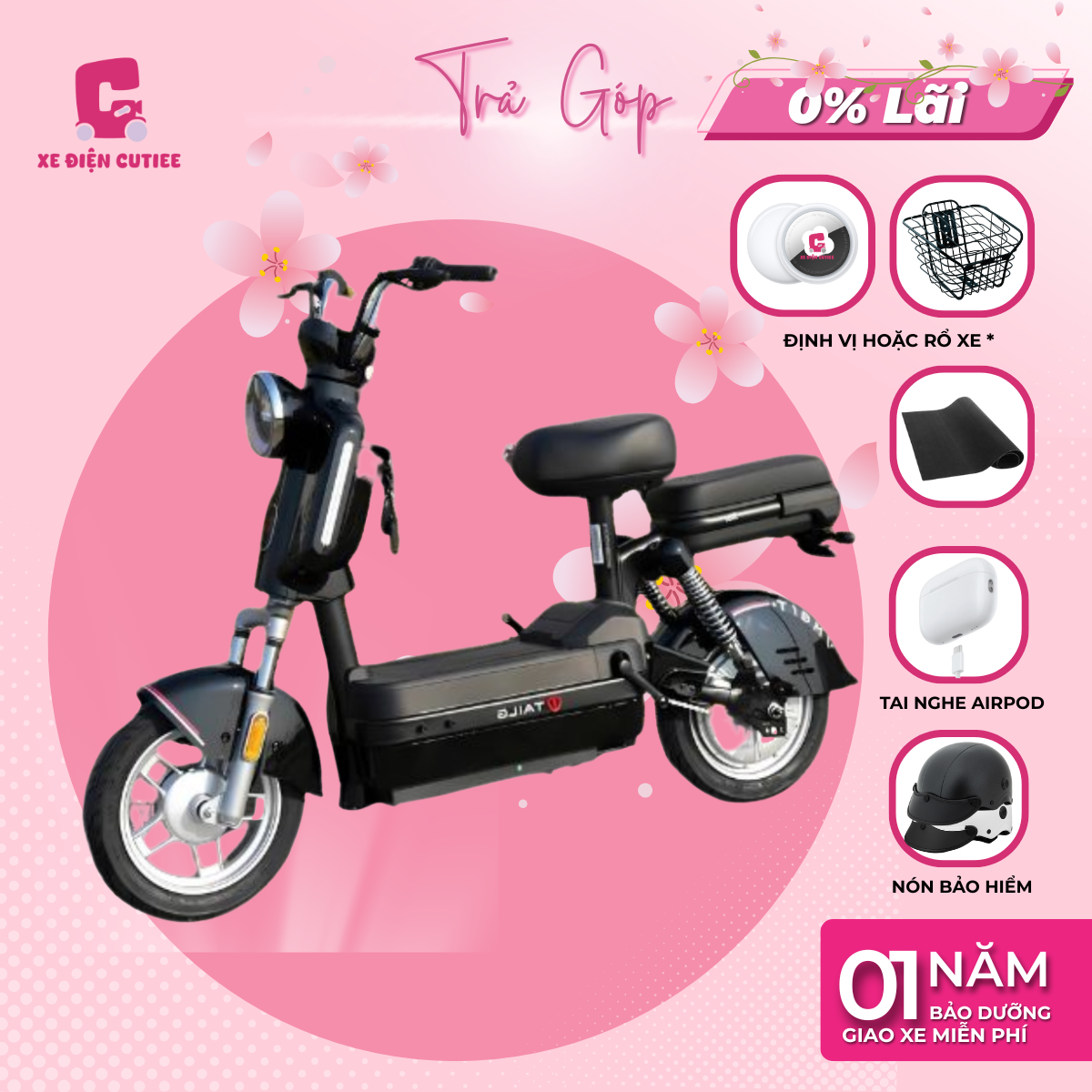 Xe Đạp Điện TAILG JS32- Chính Hãng TAILG - Xe Điện Cutiee