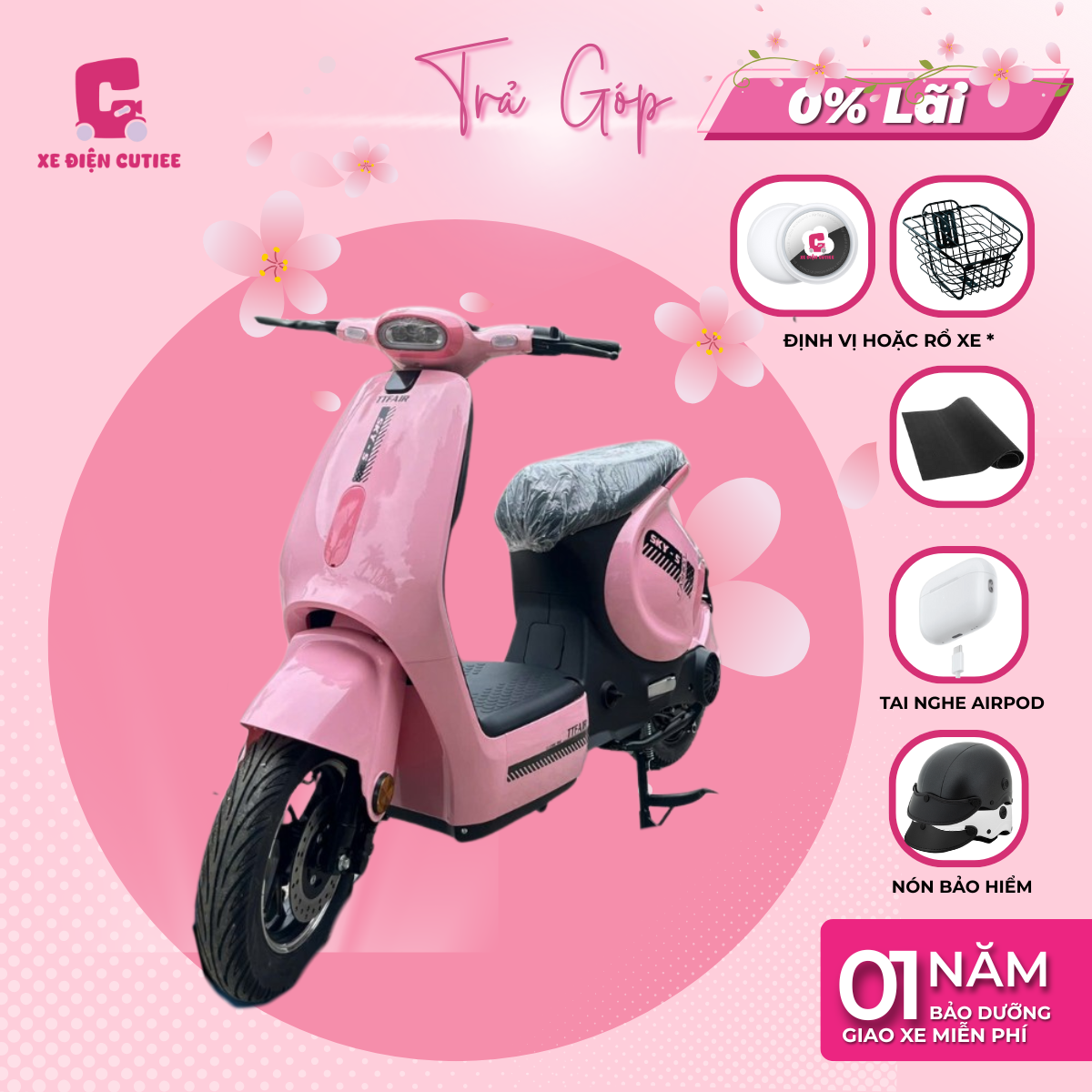 Xe Đạp Điện Sky S - 2026 (Có Bàn Đạp)