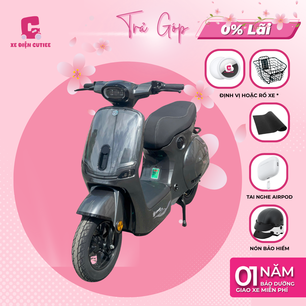 Xe Đạp Điện Sonco Lyn - Có Bàn Đạp - Xediencutiee