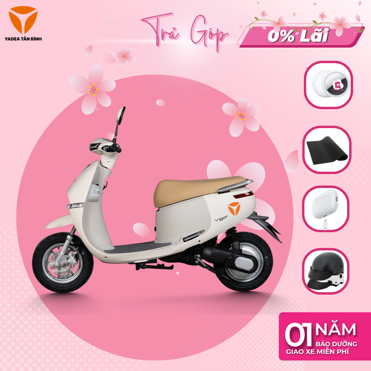 Xe Máy Điện YADEA VIGOR H - 1 LẦN SẠC ĐI ĐƯỢC 80KM - Xediencutiee