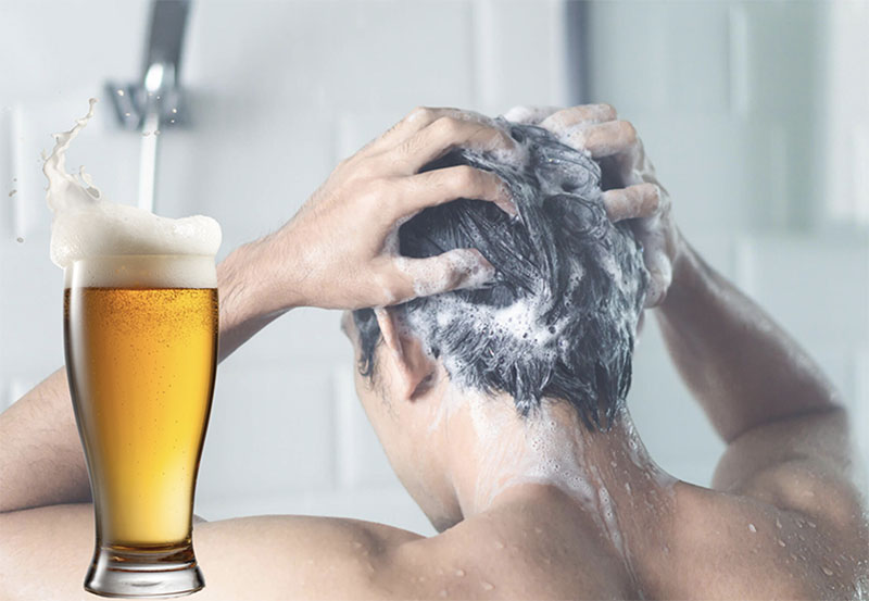 Cách gội đầu bằng bia đúng cách 