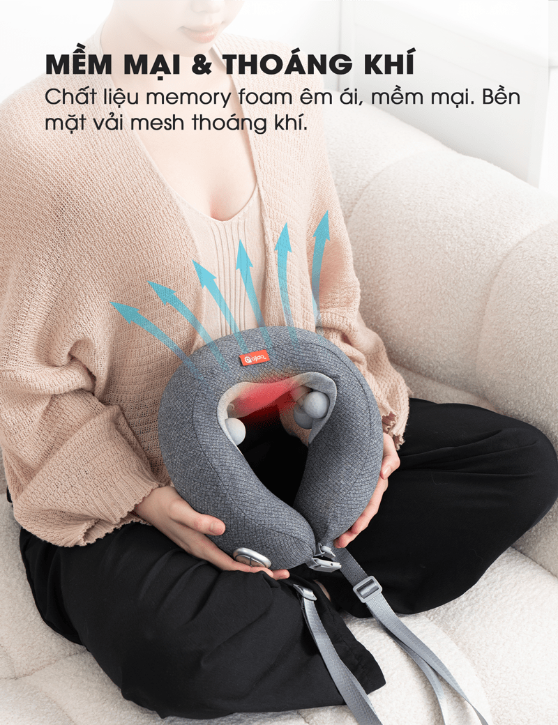 Gối Massage Cổ Chữ U Ajido Ineck N3 Pro