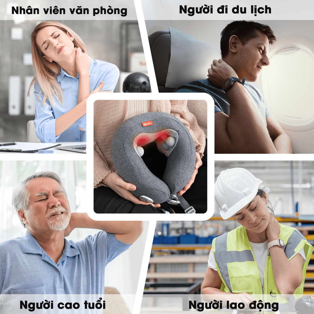 Gối Massage Cổ Chữ U Ajido Ineck N3 Pro