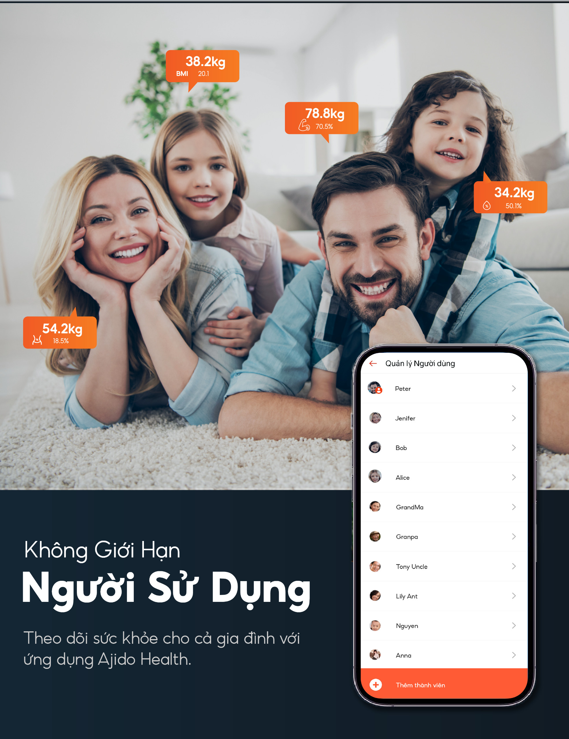 Cân Điện Từ Thông Minh Ajido VASLIST V6 LITE